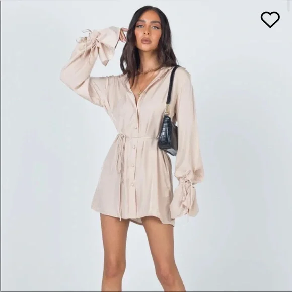 forbidden mini dress beige Can't Compare Embellished Mini Dress Beige